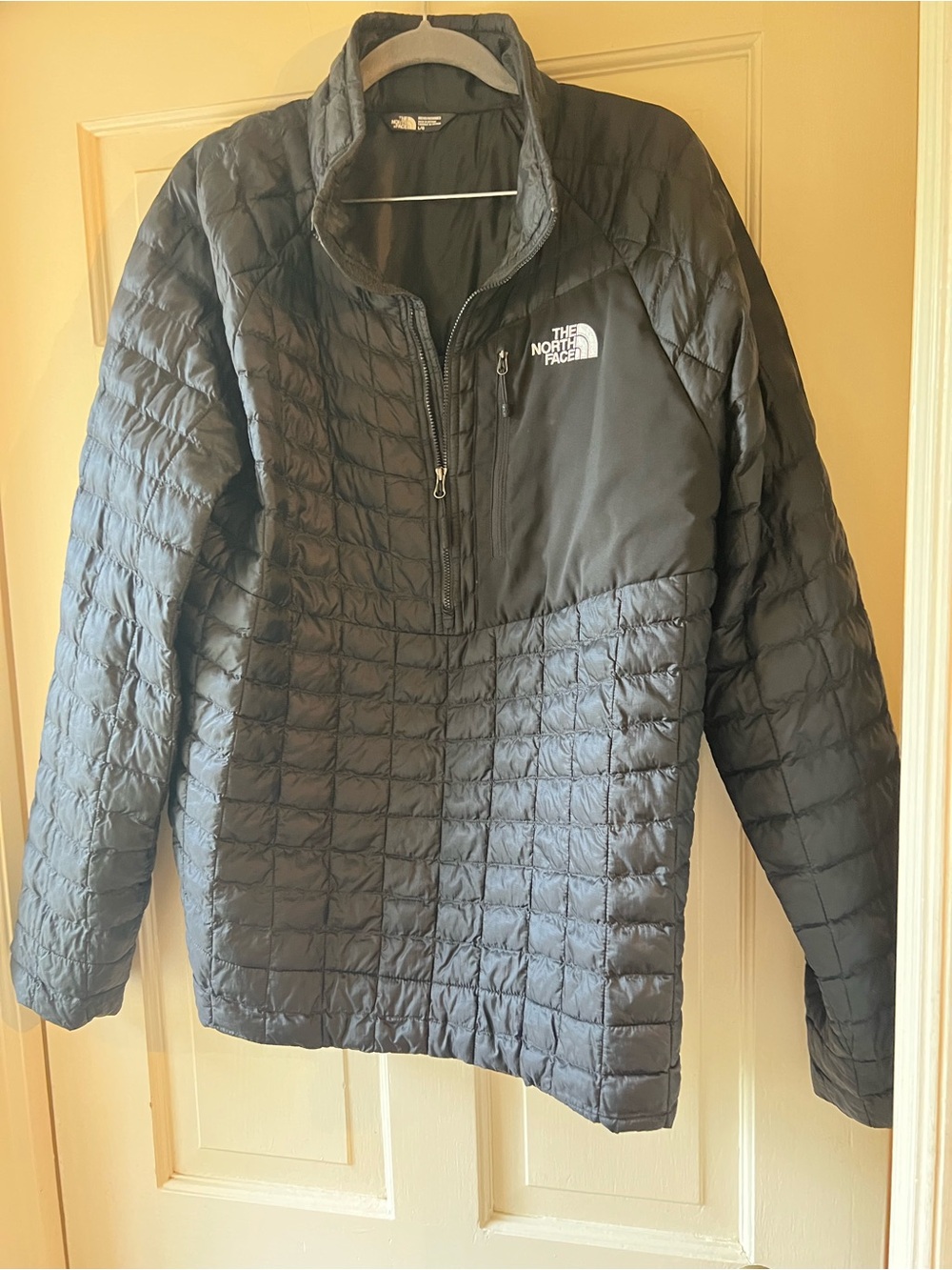 The North Face Black Men's Quilted Half-Zip Puffer